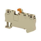 DINKLE SCREWLESS DIN TERM GREY 2.5MM DISCONNECT