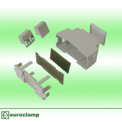 EUROCLAMP DIN MODULE HOUSING 35MM GREY