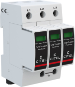 CITEL 3 PHASE TYPE 2 FUSED SPD IMAX 25KA UC=275VAC TNC