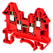 DINKLE 4W DINRAIL TERMINAL RED 2.5MM