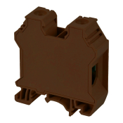 DINKLE DIN RAIL TERMINAL BROWN 35MM