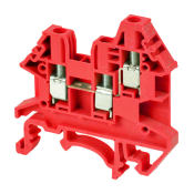 DINKLE 3W DIN RAIL TERMINAL RED 4MM