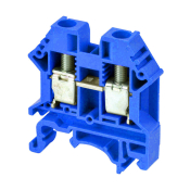 DINKLE DIN RAIL TERMINAL BLUE 6MM
