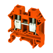 DINKLE DIN RAIL TERMINAL ORANGE 6MM