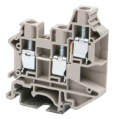 DINKLE 3W DIN RAIL TERMINAL GREY 6MM