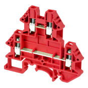 DINKLE 2+2W DIN RAIL TERM RED 4MM