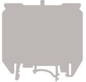 DINKLE DIN RAIL PARTITION GREY 2.5MM, 4MM & 6MM