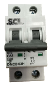 SCL 63A MODULAR MCB 2 POLE TYPE C