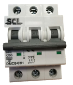 SCL 63A MODULAR MCB 3 POLE TYPE C