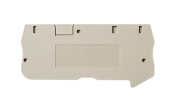 DINKLE FEED-THROUGH 3W DIN TER END COVER GREY 1.5MM