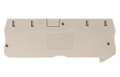 DINKLE FEED-THROUGH 4W DIN TER END COVER GREY 1.5MM