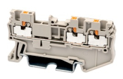 DINKLE FEED-THROUGH 3W DIN TERMINAL GREY 1.5MM