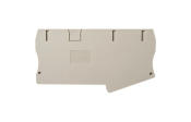 DINKLE FEED-THROUGH 3W DIN TER END COVER GREY 10MM