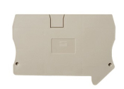 DINKLE FEED-THROUGH DIN TERM END COVER GREY 10MM