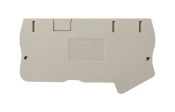 DINKLE FEED-THROUGH 3W DIN TER END COVER GREY 2.5MM