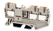 DINKLE FEED-THROUGH 3W DIN TERMINAL GREY 2.5MM