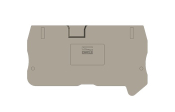 DINKLE FEED-THROUGH FUSE DIN END COVER GREY 4MM