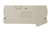 DINKLE FEED-THROUGH 3W DIN TER END COVER GREY 4MM