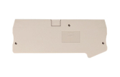 DINKLE FEED-THROUGH 4W DIN TER END COVER GREY 4MM