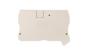 DINKLE FEED-THROUGH DIN TERM END COVER GREY 6MM