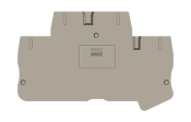 DINKLE FEED-THROUGH 2+2W DIN TERM END COVER GREY 2.5MM
