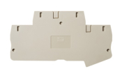 DINKLE FEED-THROUGH 2+2W DIN TERM END COVER GREY 4MM