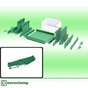 EUROCLAMP PCB PROFILE SUPPORT 107mm LEFT END + FOOT