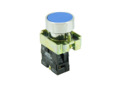 SCL 22MM PUSHBUTTON BLUE + 1NO