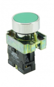 SCL 22MM PUSHBUTTON GREEN + 1NO