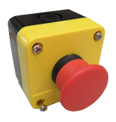 SCL P/BUTTON STATION MUSHROOM HEAD RED WITH 1NC CONTACT