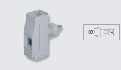 EUROCLAMP PANEL FEED THROUGH TERMINAL 57A 10mm GREY