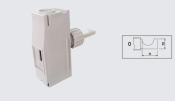 EUROCLAMP PANEL FEED THROUGH TERMINAL 76A 12mm GREY