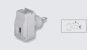 EUROCLAMP PANEL FEED THROUGH TERMINAL 32A 10mm GREY
