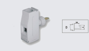 EUROCLAMP PANEL FEED THROUGH TERMINAL 41A 10mm GREY
