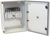 TELERGON CHANGEOVER SWITCH 160A 3P+N IP65 GRP ENCLOSURE