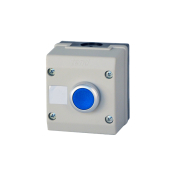 CONTROL STATION-MOM BLUE WITH 1 N/O CONTACT BLOCK