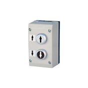 CONTROL STATION DUAL ARROW GREY ENCLOSURE 1NO + 1NO