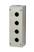 TEND 22mm 4 HOLE ENCLOSURE GREY