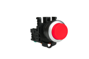 TEND 22mm LATCHING P/BUTTON RED WITH 1 N/C CONTACT BLOCK