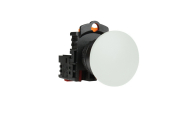 TEND MUSHROOM HEAD PUSHBUTTON WHITE WITH 1 N/O CONTACT BLOCK