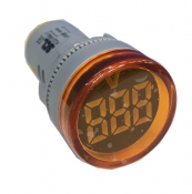 SCL 22mm VOLTMETER 50-380VAC YELLOW GREY CASE