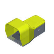 COMEPI FOOT SWITCH M20 1NO+NC YELLOW PLASTIC COVER SNAP