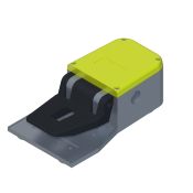 COMEPI FOOT SWITCH M20 1NO+NC YELLOW, NO COVER. SNAP ACTION