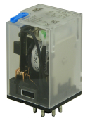 SCL 2 POLE PLUG IN RELAY 12VDC 10AMP 8 PIN LED & TEST BUTTON