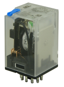 SCL 3 POLE PLUG IN RELAY 12VDC 10AMP 11 PIN LED & TEST BUTTON