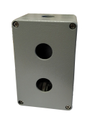 SCL 2 HOLE ALUMINIUM P/BUTTON STATION + 20MM GLAND
