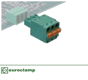EUROCLAMP PLUGIN CONNECTOR HORIZONTAL 3.5mm 8 POLE