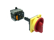 TEND 80A 4P BASEMOUNT ISOLATOR R&Y PADLOCK HANDLE 300mm SHAFT