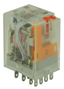 SCL 4 POLE PLUG IN RELAY 110AC 5 AMP 14 PIN LED & TEST BUTTON