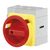 TELERGON REAR MOUNT ISOLATOR 3 POLE 25A RED/YELLOW HANDLE